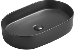 Vonios praustuvas Mexen Celia 22206085, keramika, 60 cm x 38 cm x 12.2 cm, juoda sp.