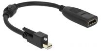 Laidas Delock 62640 Mini DisplayPort male, HDMI, 0.25 m, juoda sp.