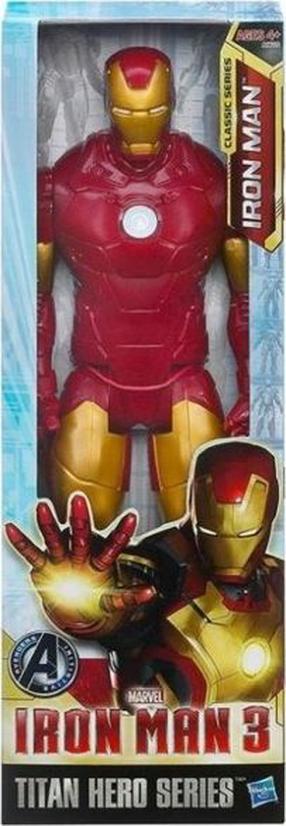 Žaislinė figūrėlė, superherojus Hasbro Titan Heroe Iron Man 3 A6701, 30 cm, aukso sp./raudona sp.