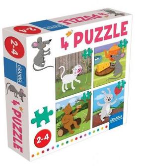 Dėlionė 4in1 Granna 4 Puzzle 04076, 19 cm x 4 cm, 31 vnt., įvairių spalvų