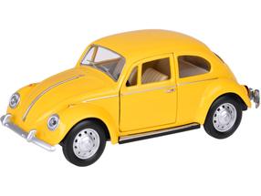 Rotaļlieta automašīna MSZ Volkswagen Classical Beetle 1967, 1:36, dzeltena krās.