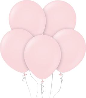 Balionų rinkinys ovalūs GoDan Beauty & Charm, šviesiai rožinė sp., 5 vnt.