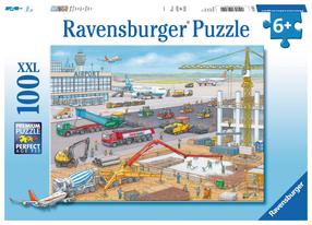 Пазл Ravensburger Construction site Airport, 50.7 см x 36.1 см, 100 шт., многоцветный