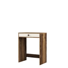 Kosmetinis staliukas Kalune Design Lizbon, kreminė sp./riešuto sp., 40 cm x 70 cm x 84.7 cm