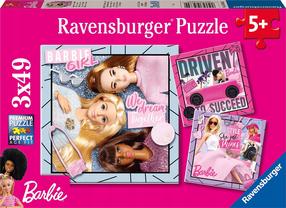Dėlionė 3in1 Ravensburger Barbie, 21 cm x 12 cm, 147 vnt., įvairių spalvų