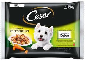 Šlapias šunų maistas Cesar, mėsa Mix C048202, 0.1 kg x 4 vnt.