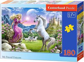 Dėlionė Castorland My Friend Unicorn 018024, 23 cm x 32 cm, 180 vnt., įvairių spalvų