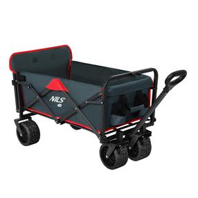 Тележка туристическая Nils Camp NC2601, 59 см, 160 л, антрацитовый цв./красный цв.