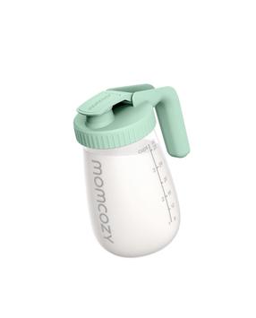 Konteineris piena maisījuma uzglabāšanai Momcozy GP01, 950 ml, 0 mēn., plastmasa, zaļa krās.