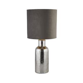 Galda stāvlampas Searchlight 1Lt, E27, 60W, pelēka krās./hroma krās.