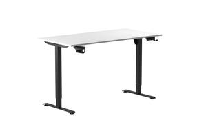 Datorgalds regulējams augstums Domoletti, 120 cm x 60 cm, 71 - 116 cm, balta krās./melna krās.
