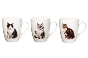 Puodelis 4Living Cat 653131, (spalva/dizainas parenkami atsitiktine tvarka), 0.34 l