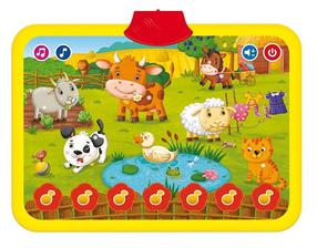 Edukacinis kilimėlis Bo. Playmat Farm Animals, EN, geltona sp./įvairių spalvų