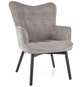 Krėslas Carmen Raven, šviesiai pilka, 75 cm x 72 cm x 99 cm