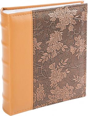 Альбом для фотографий Victoria Collection B 10x15/200M Flower-2, коричневый цв.