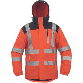 Darbinis švarkas vyrams Cerva Knoxfield HVPS, oranžinė sp., 5XL dydis