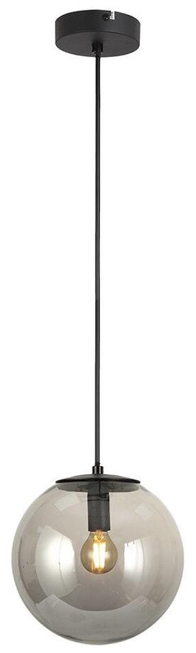 Lampa karināms CristalRecord Boston, E14, 1 x 25 W, tumši pelēka krās. / melna krās., 20 x 20 cm