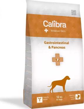 Сухой корм для собак Calibra Veterinary Diets Gastro and Pancrea, рис/яйца/лосось, 12 кг