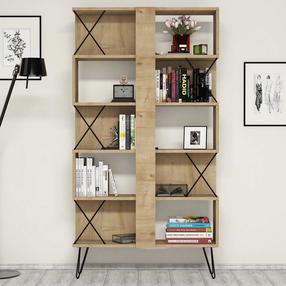 Pastatoma lentyna Kalune Design Extra 845HCT3634, ąžuolo sp., 167.3 cm x 90 cm x 22 cm