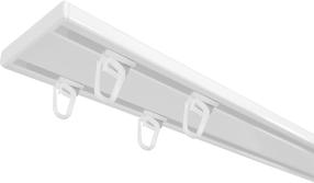 Griestu aizkaru sliede Duo Slim, 250 cm, balta krās.