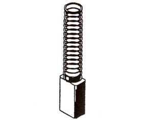 Šepetėlis Haushalt 30-19-010-H, 5 mm x 8 mm x 16.5 mm, 2 vnt.