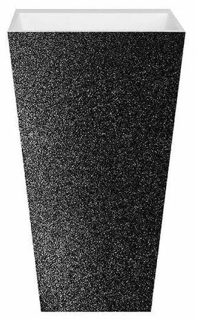 Vonios praustuvas Besco Vera Glam, mineralinis liejinys mineral durabe, 50 cm x 40 cm x 85 cm, grafito sp.