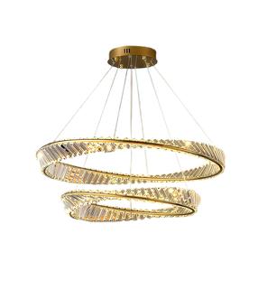 Šviestuvas kabinamas Domoletti Tulsa 220038-2P, LED, 4000 °K, 0 x 60 W, skaidri sp. / aukso sp.