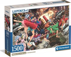 Dėlionė Clementoni Lupin III 31749, 59.5 cm x 84.5 cm, 1500 vnt., įvairių spalvų