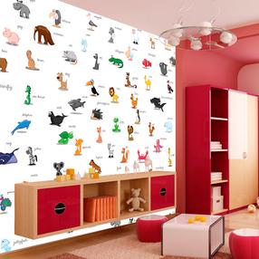 Fototapetas Artgeist Animals (For Children) FTNT0785SAM, 270 cm x 270 cm