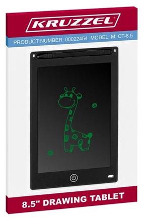 Доска для рисования Kruzzel Drawing Tablet, 21.5 см, черный цв./зеленый цв.