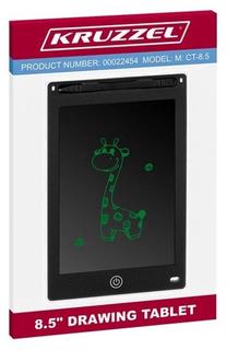Piešimo lenta Kruzzel Drawing Tablet, 21.5 cm, juoda sp./žalia sp.