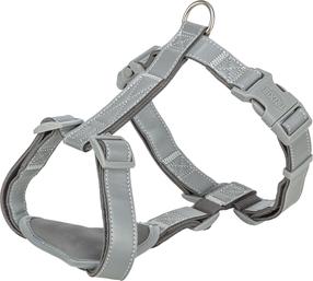 Petnešos šunims Trixie Premium Reflect, pilka sp., 550 - 750 mm x 25 mm, M-L