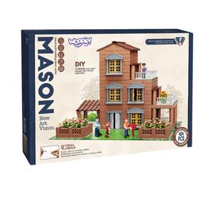 Konstruktors Woopie Little Architect Brick Villa, 454 gab., brūna krās.