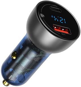 Автомобильное зарядное устройство Baseus, USB/USB-C