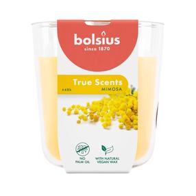 Žvakė, aromatinė Bolsius True Scents Mimosa, 48 h, geltona sp.