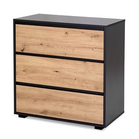 Komoda LittleSky Dalia, antracito sp./ąžuolo sp., 81 cm x 45 cm x 80 cm