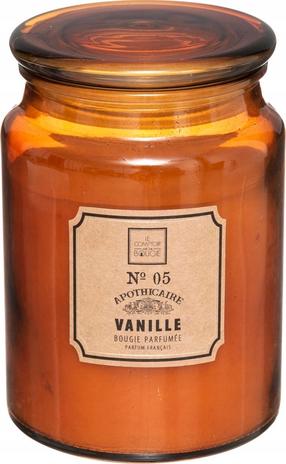 Svece, aromātiskā Atmosphera Vanille No 05, 60 - 72 h, 510 g, oranža krās.