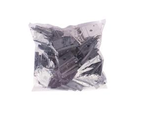 Kinnituselemendid terrassilaudadele, plastik, must v., 50 tk