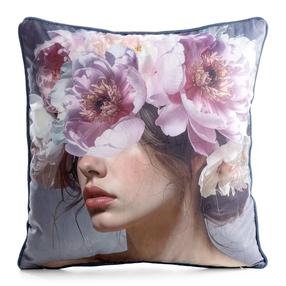 Dekoratīvs spilvena pārvalks Velvet 210, violeta krās., 45 cm x 45 cm