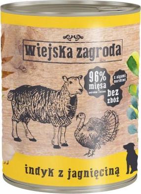 Märg koeratoit Wiejska Zagroda, lambaliha/kalkun, 0.8 kg