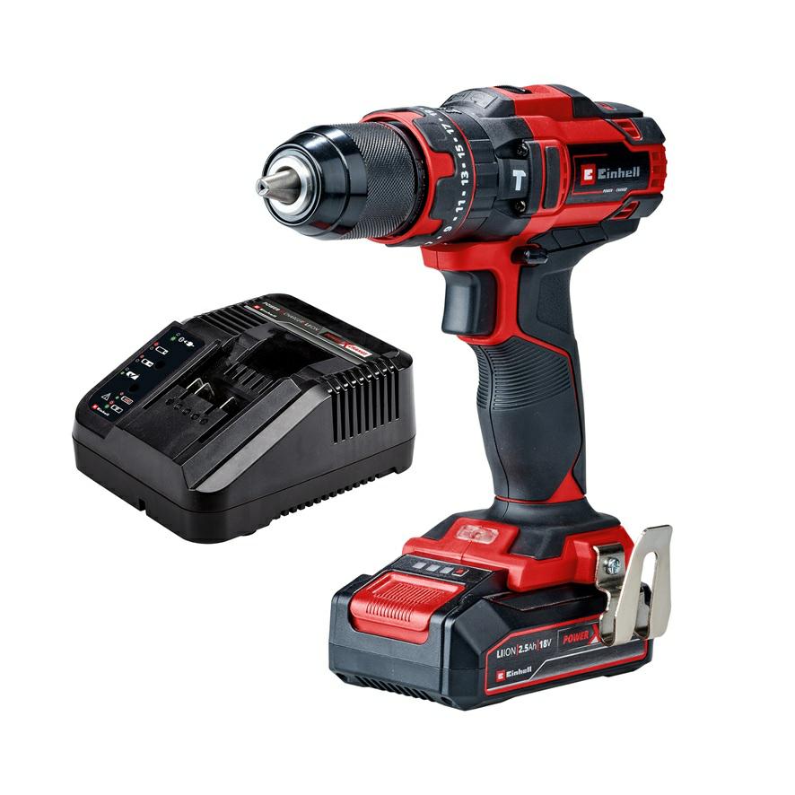 Akulööktrell koos akuga Einhell TE-CD 18/44, 18 V, 2.5 Ah