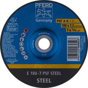 Šlifavimo diskas Pferd PSF, 178 mm x 22.23 mm