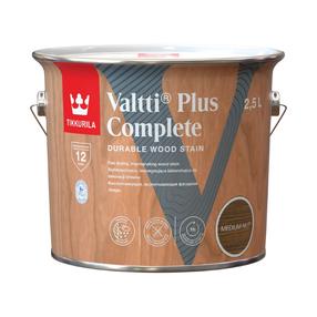 Medienos impregnantas Tikkurila Valtti Plus Complete, riešuto sp./lazdyno riešuto sp., 2.5 l