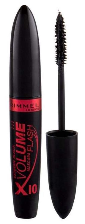 Ripsmetušš Rimmel London Volume Flash X10, 8 ml, must v. extreme black