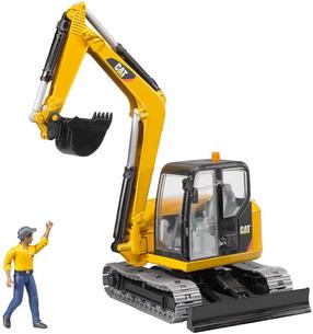 Mängutraktor Bruder Cat Mini Excavator 02466, 1:16, must v./kollane v.