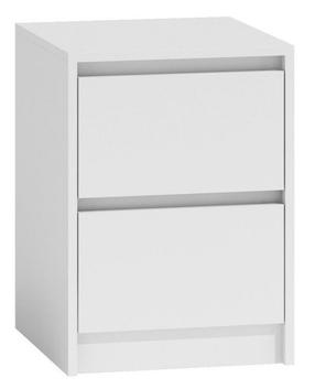 Naktinis staliukas K2 Karo, baltas, 40 cm x 43 cm x 55 cm