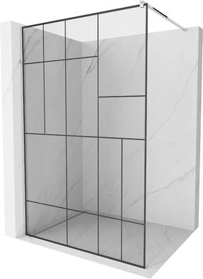 Dušo sienelė Mexen Kioto 800-090-101-01-78, 90 cm x 200 cm, juoda sp./chromo sp./grūdintas