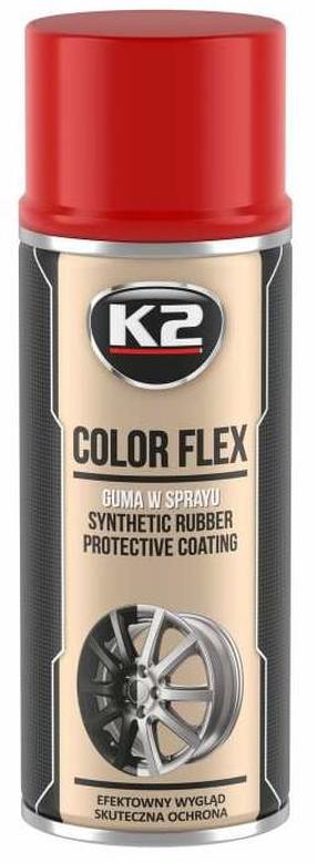 Gumijas aizsardzības aerosols K2 Color Flex, 0.400 l
