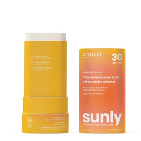 Päevituse hooldusvahend keha jaoks Attitude Sunly Tropical SPF30, 60 g