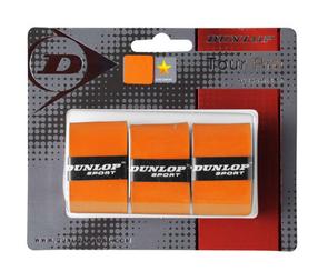 Обмотка для ракетки для падела Dunlop TOUR PRO overgrip, оранжевый цвет, 3 шт.